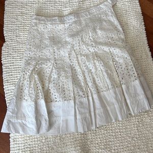 CLUB MONACO Eyelet Fit & Flare Skirt